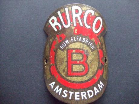 Burco rijwielfabriek Amsterdam balhoofdplaatje 8